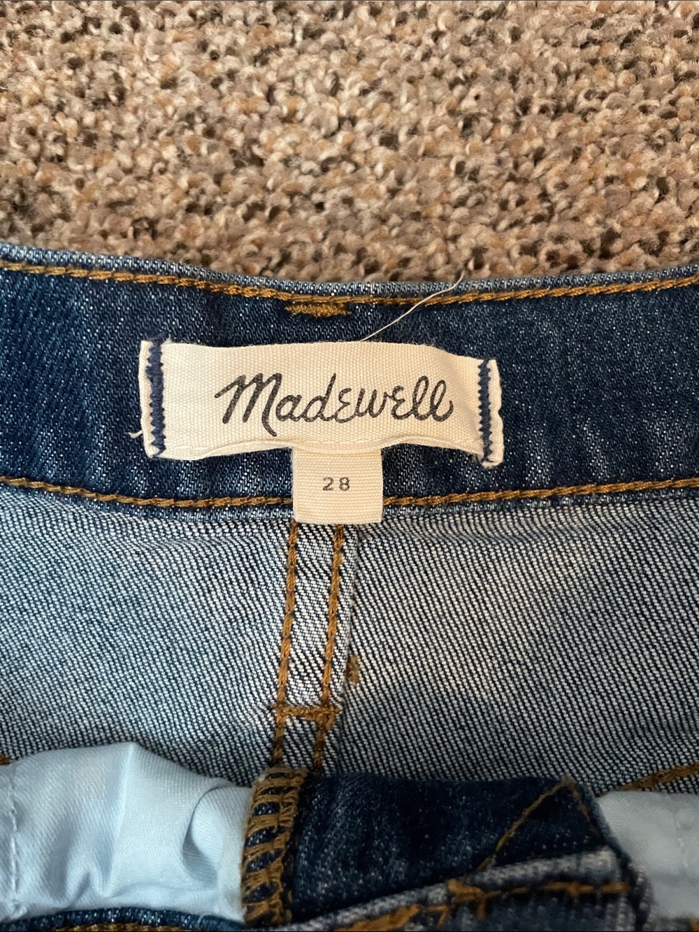 Madewell High Rise Raw Hem Shorts - Picture 2 of 4